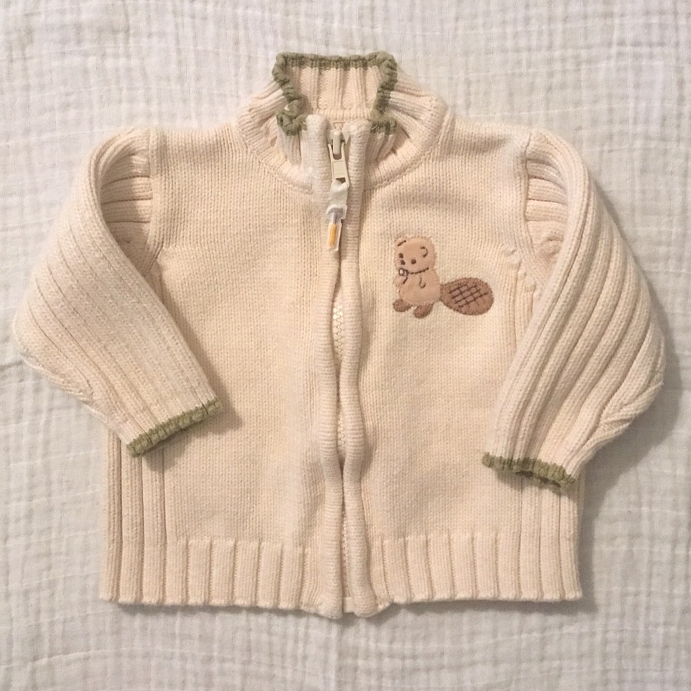 Gymboree Beaver Cardigan